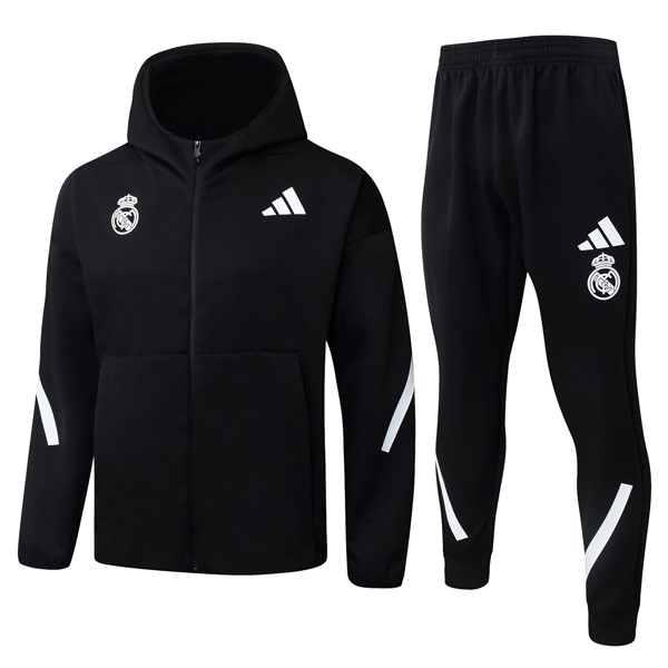 Coupe Vent Capuche Real Madrid 2026-27 Noir